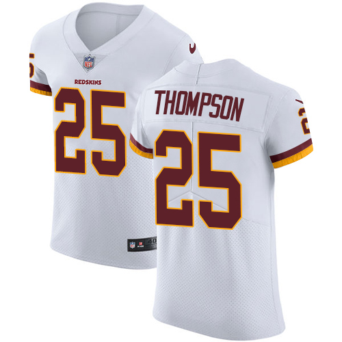 Nike Redskins #25 Chris Thompson White Men's Stitched NFL Vapor Untouchable Elite Jersey - Click Image to Close